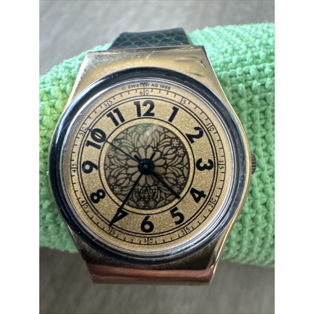 Vintage Swatch Watch Noblesse Oblige LX100 1989 Ladies Swiss Quartz New Battery